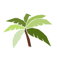Palm Tree Travel Sticker by stasherbag