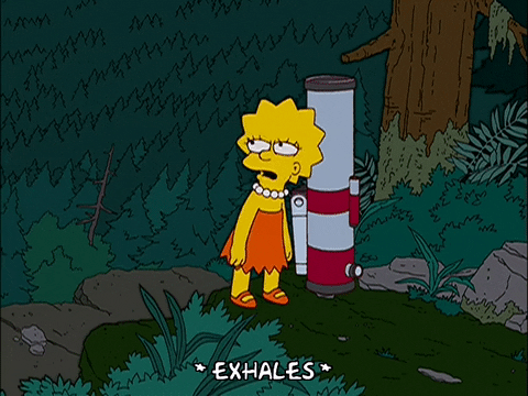 lisa simpson forest GIF