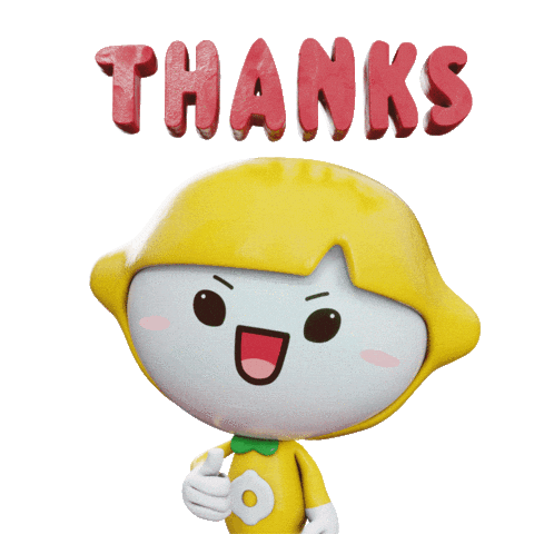 3D Thank You Sticker