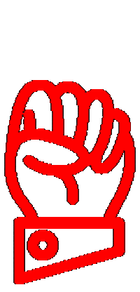 juhunidesign red nice peace peacehand Sticker