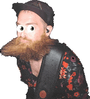 Party Beard Sticker by 7dayweekend