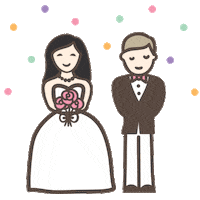Wedding Sticker by Polka Dot Bride