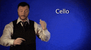 sign language cello GIF by Sign with Robert