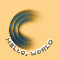 Hello World 3D GIF
