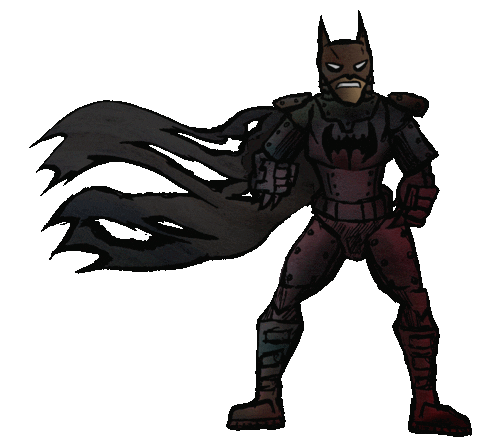 The Batman Fight Sticker