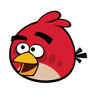 excited angry birds Sticker