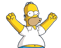 Excited Simpsons Sticker by Fernando Penido Foseca