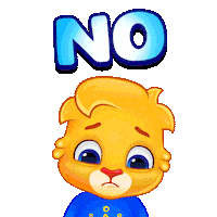 Scared Oh No Sticker by Lucas and Friends by RV AppStudios