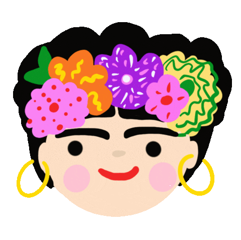 Happy Frida Kahlo Sticker