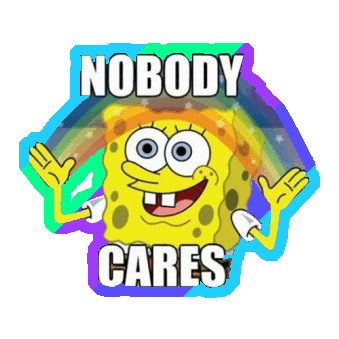 Sponge Bob No Sticker by imoji