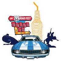 Oklahoma City Aaa Sticker by Route 66 Road Fest