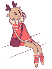 Wait Waiting Sticker by Poupoutte