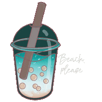 Bubble Tea Summer Sticker