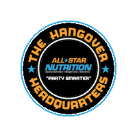 Hang Over All Star Sticker by All-Star Nutrition