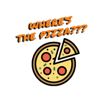 Where Is The Pizza Sticker by Newmark J-School