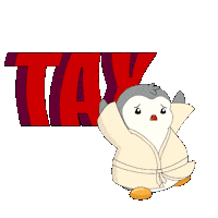 Penguin Taxes Sticker by Pudgy Penguins