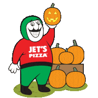 Pumpkin Patch Halloween Sticker by Jet's Pizza