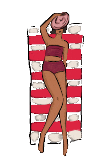 Girl Summer Sticker by TALIA CU