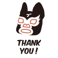 French Bulldog Thanks Sticker by BLIMP