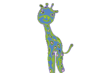 Side To Side Giraffe Sticker
