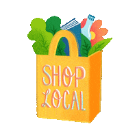 yanyancandyng shopping small business shop small shop local Sticker