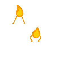 On Fire Burn Sticker