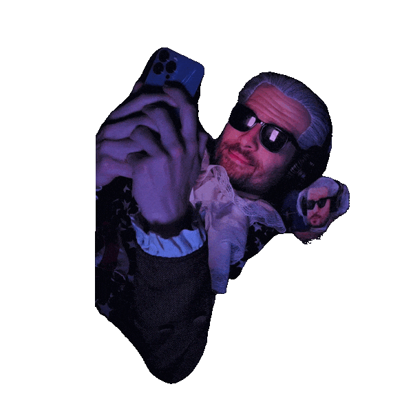 Look At Phone Smiling Sticker