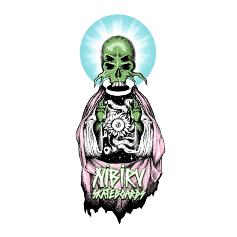 Nibiru-skateboards giphyupload alien nibiru nibiruskateboards Sticker