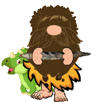 Dinosaur Gnome Sticker