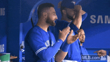 toronto blue jays smile GIF by MLB