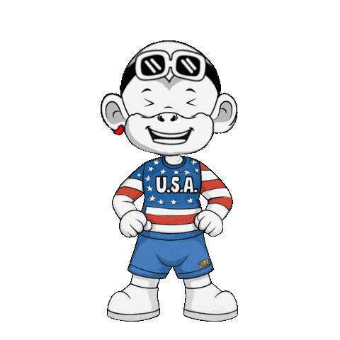 American Flag Usa Sticker by Zhot Shop
