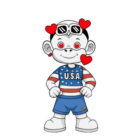 American Flag Usa Sticker by Zhot Shop