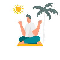 Relax Yoga Sticker by Las Estacas Parque Natural
