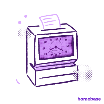 homebaseapp suit up new job at work punch out GIF
