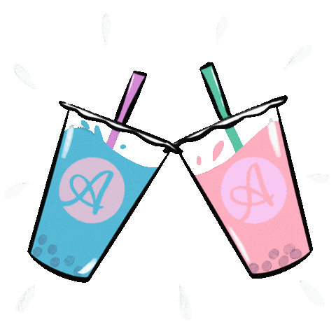 AndorasBubble giphyupload cheers sparkle boba Sticker