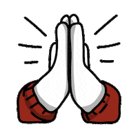 Pray Praying Hands Sticker by Pressenger