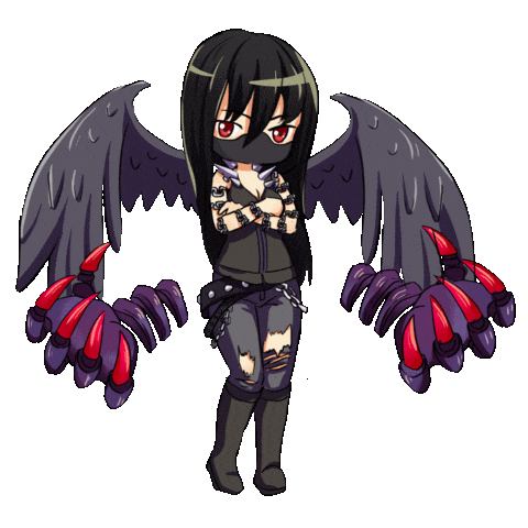 Lunime giphyupload anime black games Sticker