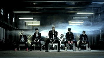 k-pop face GIF