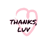 Heart Thank You Sticker