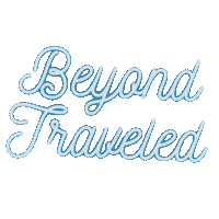 beyondtraveled beyond traveled beyondtraveled Sticker