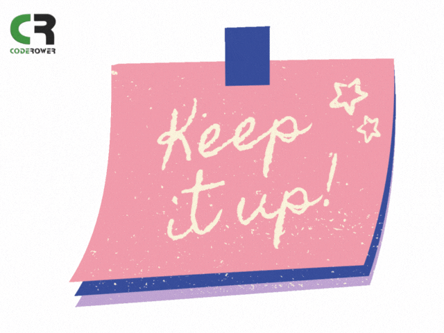 Stay Strong Well Done GIF by CodeRower