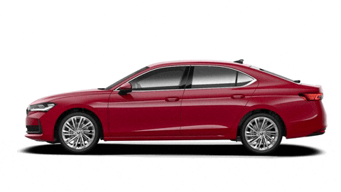 Superb Carmine Red GIF by Škoda Global