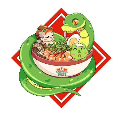 Chinese New Year Foodie Sticker by LK School Daze