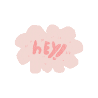 Pink Hello Sticker