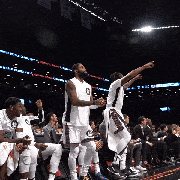 Kyrie Irving Reaction GIF by Brooklyn Nets
