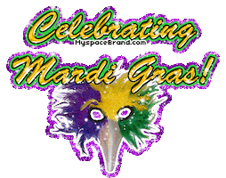Celebrating Mardi Gras Sticker