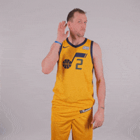 Cant Hear You Joe Ingles GIF by Utah Jazz