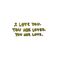goodnoonchi love yellow i love you valentines day Sticker
