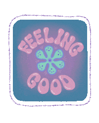 halfbakedhanart happy pink blue trippy Sticker