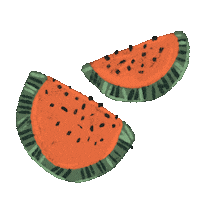 lissalistudio food summer pink red Sticker